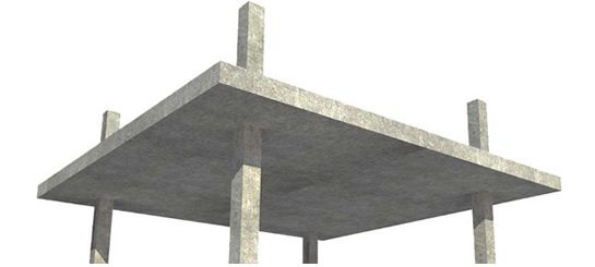 concrete slab 011 - سقف دال بتنی تخت ساده